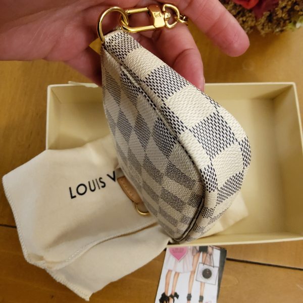 Lv pochette accessoires damier azur - immagine 3