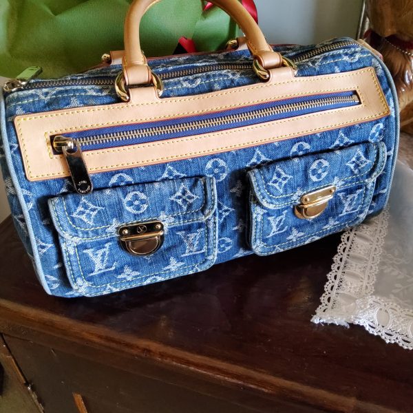 Lv Neo Speedy denim - immagine 2