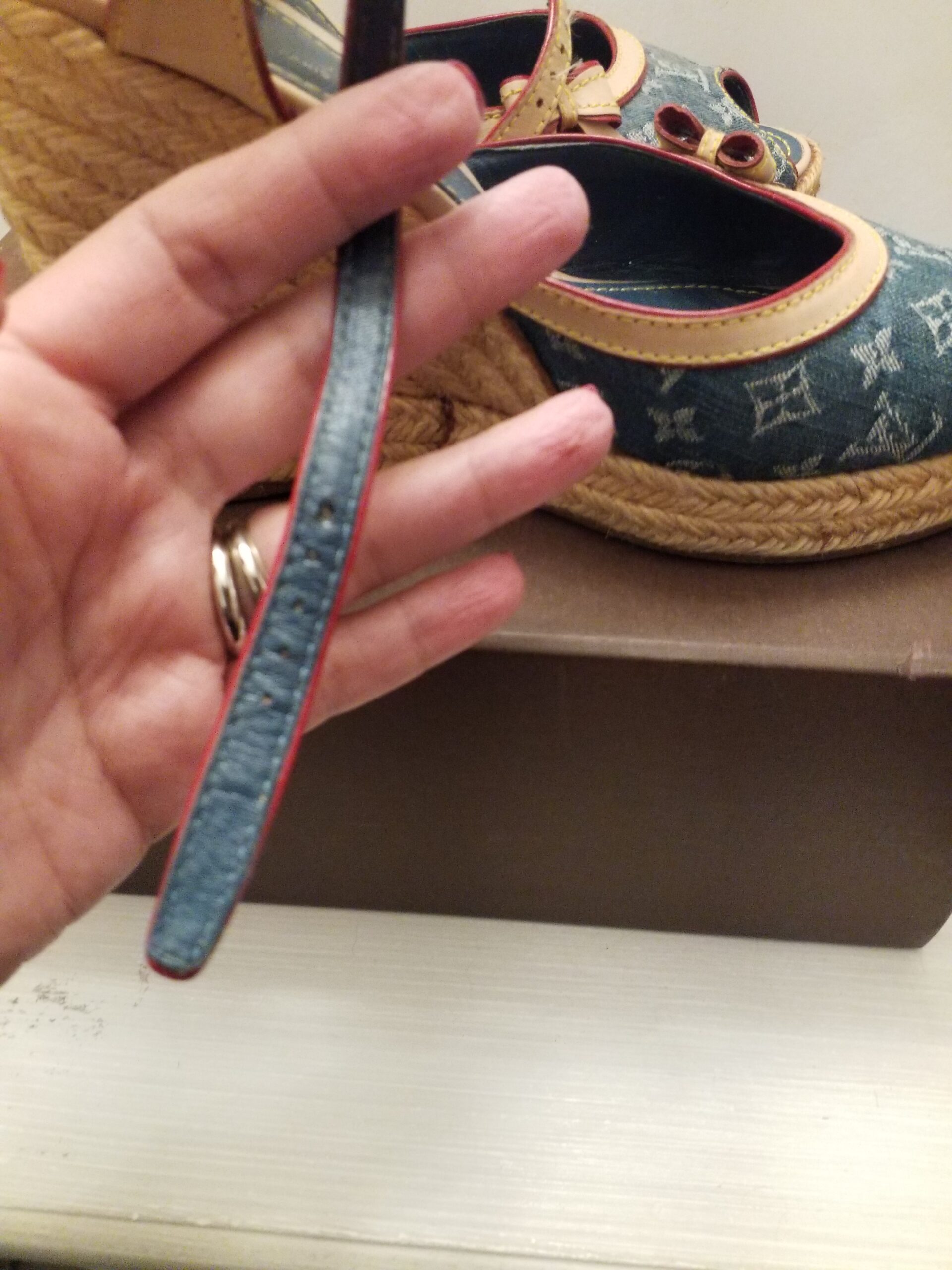 Louis Vuitton Zeppa Monogram in denim - immagine 5