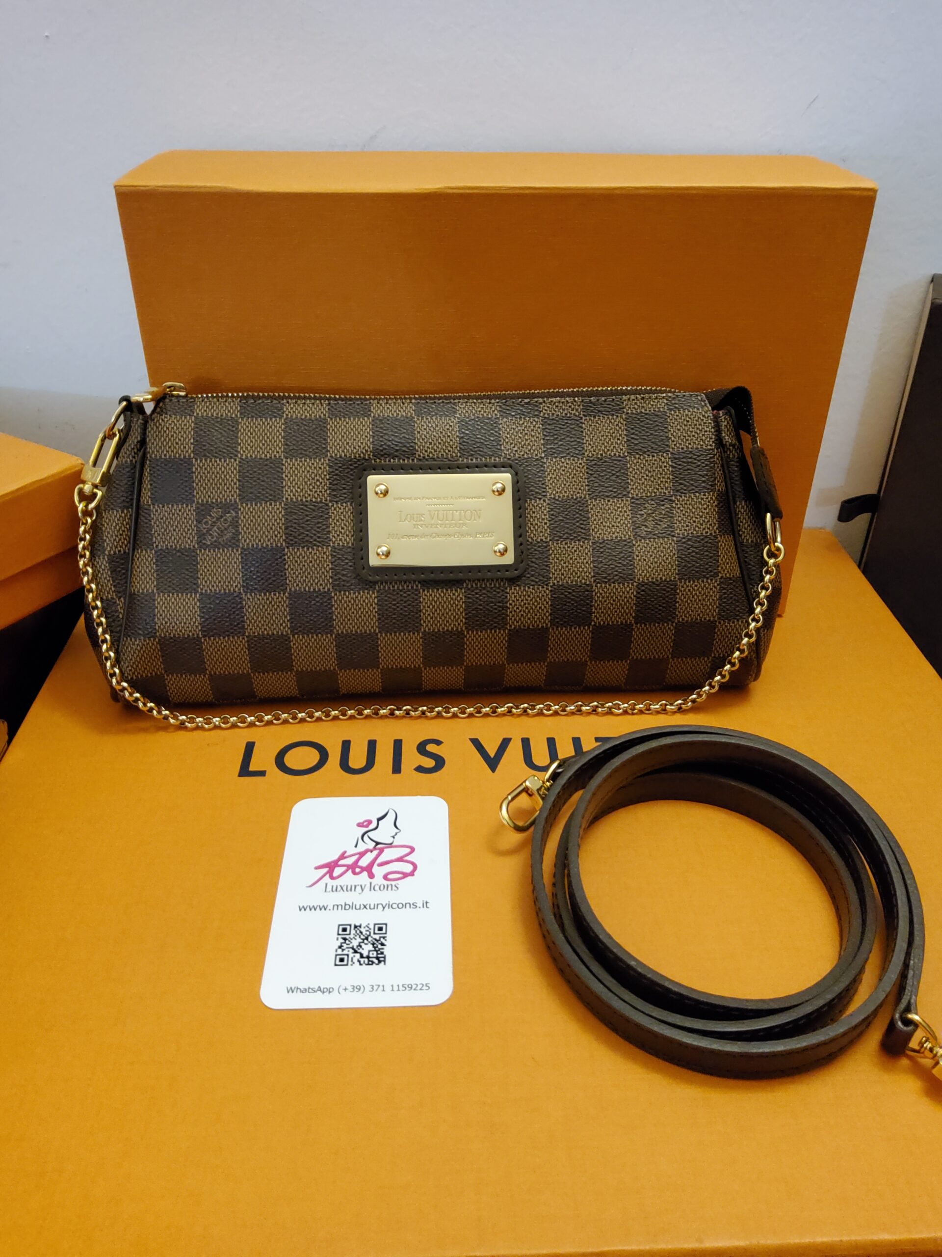 Louis Vuitton Eva Ebene Damier