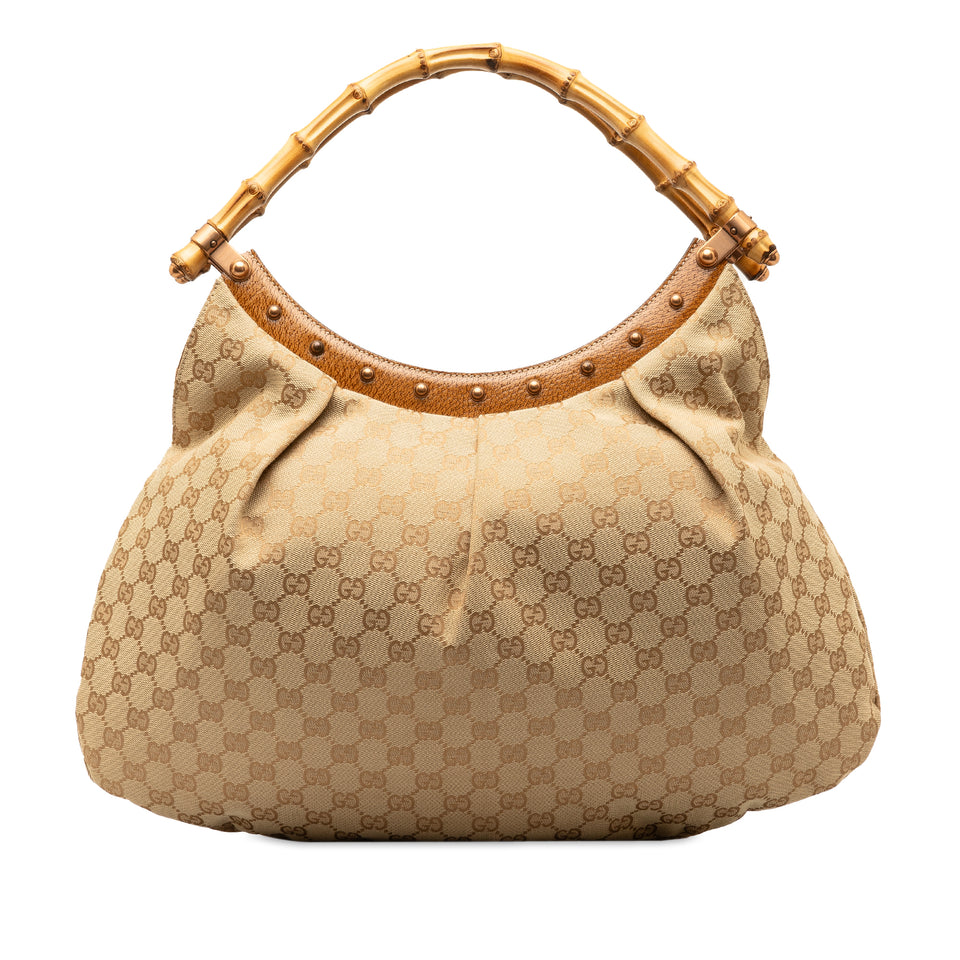 Gucci shopper GG canvas e bamboo