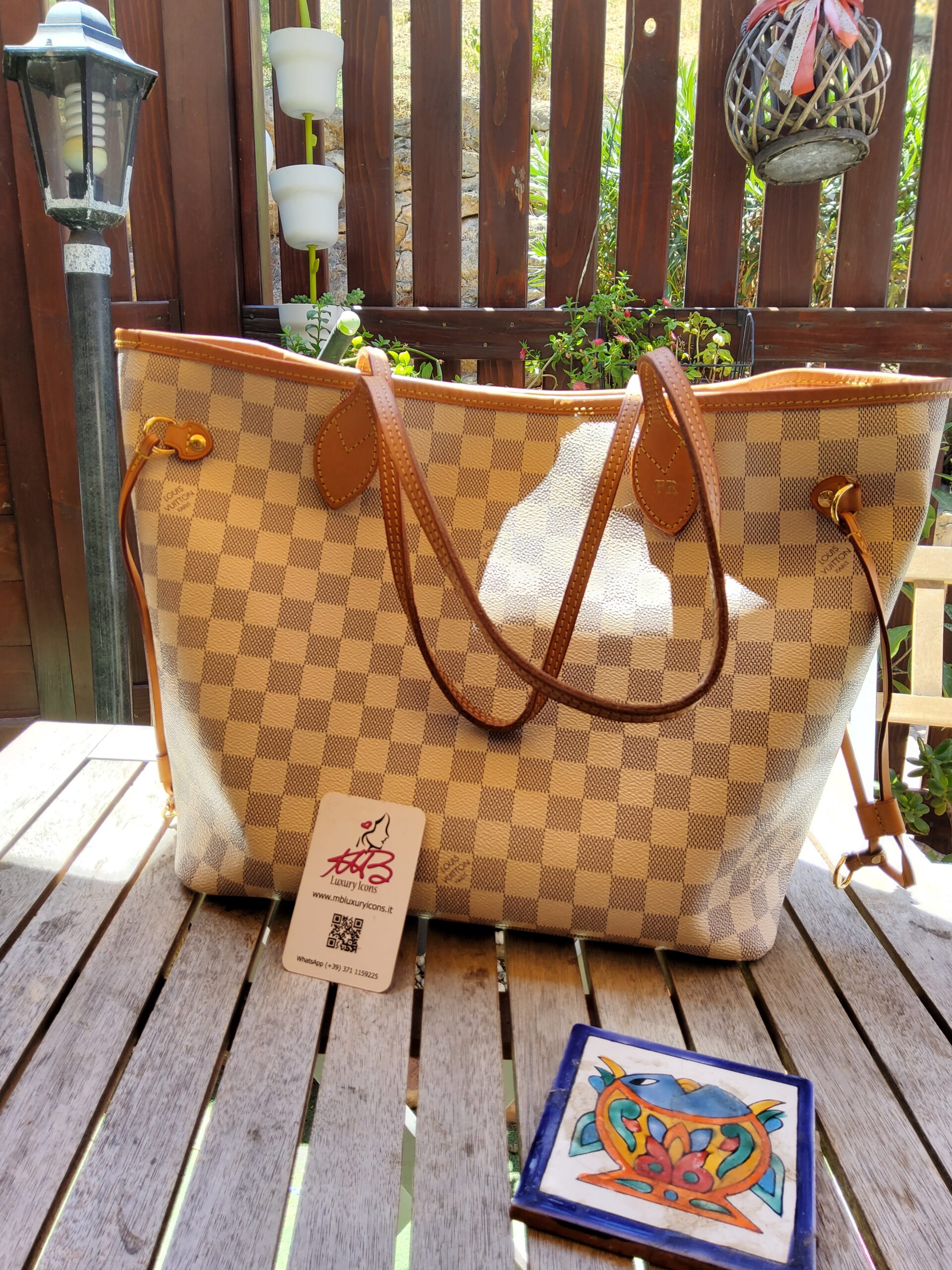 Louis Vuitton Neverfull MM azur