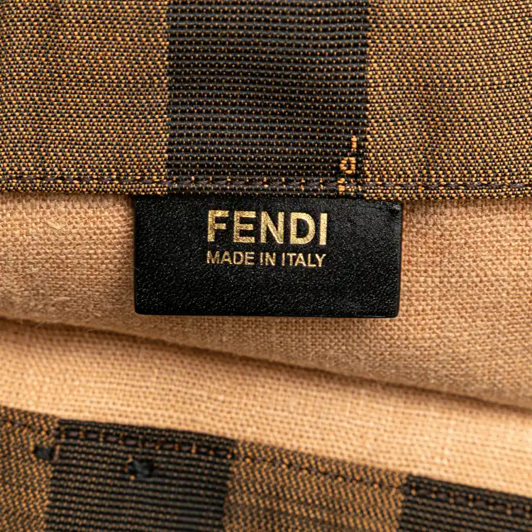 Fendi Pequin Canvas Tote - immagine 8