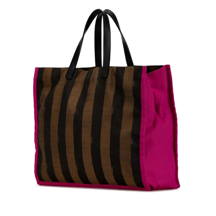 Fendi Pequin Canvas Tote - immagine 2